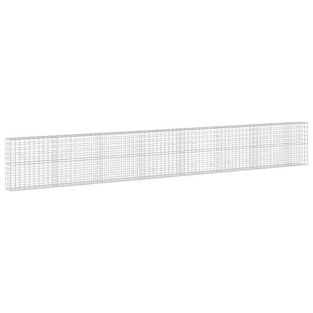 vidaXL Gabion s drátem 3,5 mm a síťkou 10x10 cm 750x30x100 cm