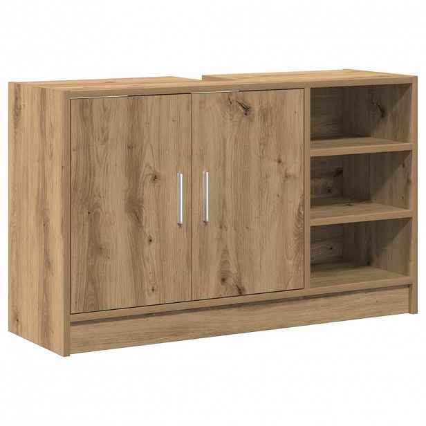vidaXL Koupelnová skříň Artisanový dub 90 x 29 x 55 cm