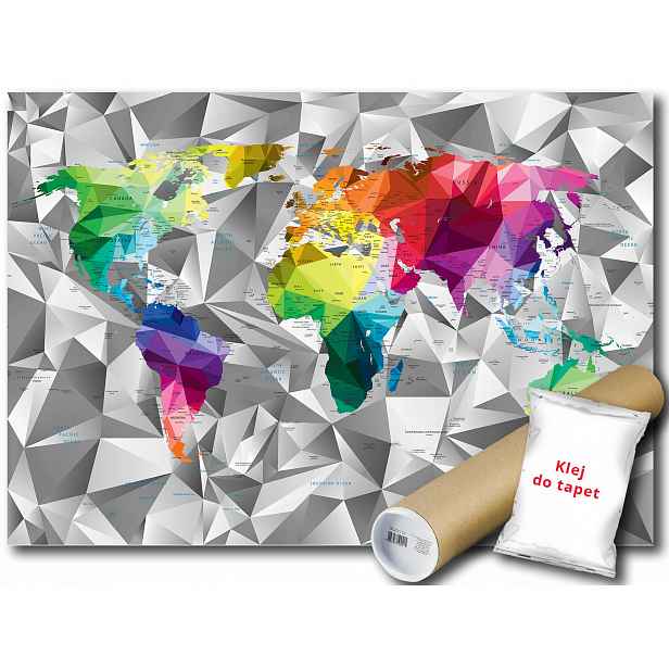 Vinylová Fototapeta Mapa Světa Státu 416x290