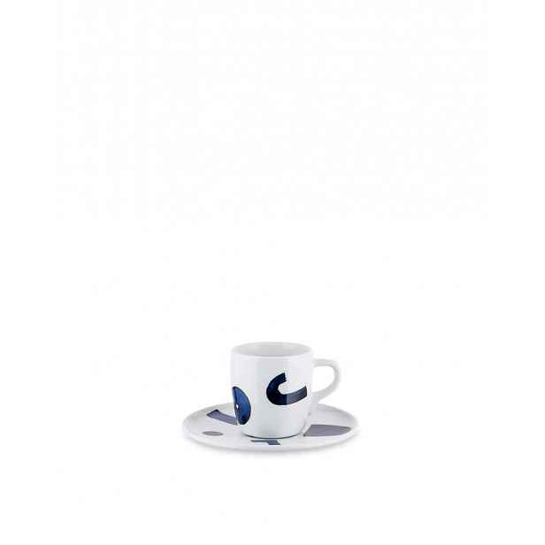 Yunoki ware, šálek na espresso s podšálkem - Alessi