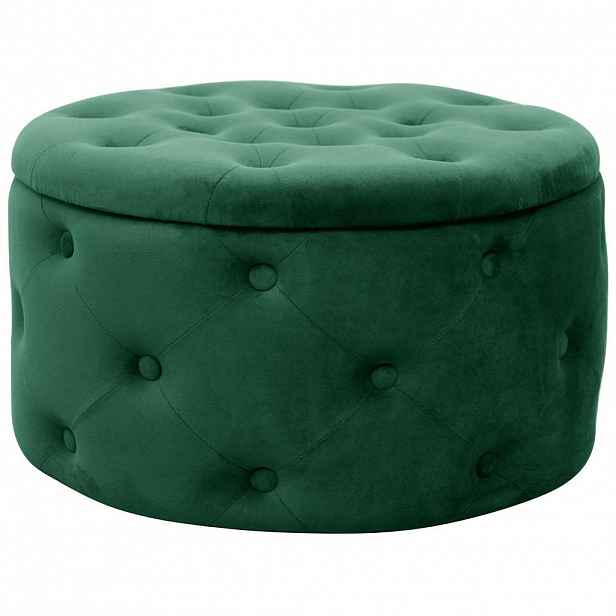 RAUMHIRSCH FURNITURE ČALOUNĚNÁ STOLIČKA Zelená 55/30/55