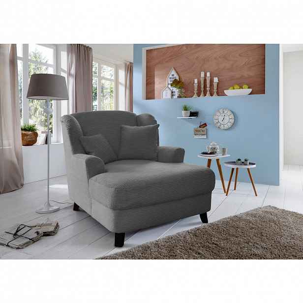 Sit & More XXL KŘESLO, textil, šedá