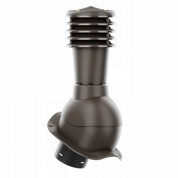 Větrací komín Smartline profil W 125 mm, nezateplený, tmavě hnědý