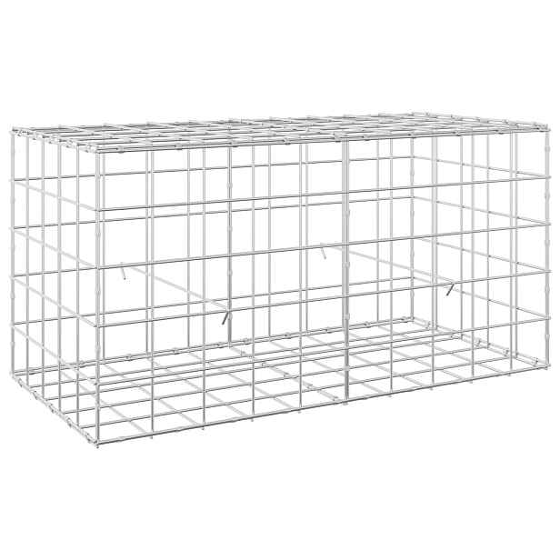 vidaXL Gabion s drátem 3,5 mm a síťkou 10x10 cm 100x50x50 cm