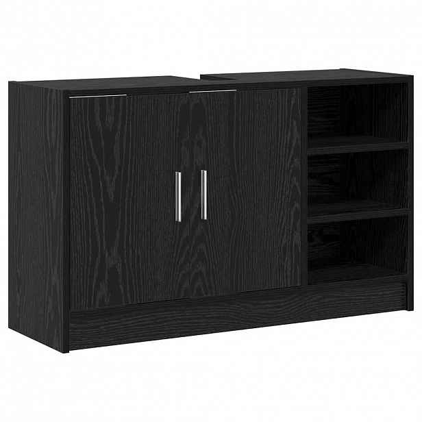 vidaXL Koupelnová skříň Černý dub 90 x 29 x 55 cm Kompozitní dřevo