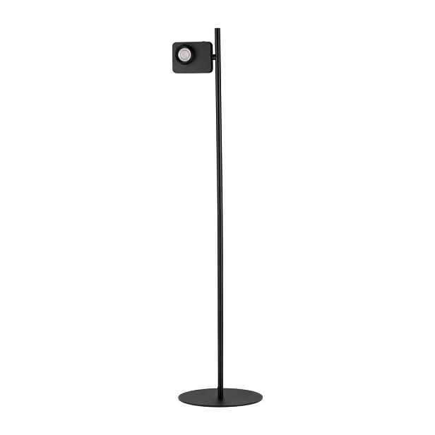 Černá hliníková LED stojací lampa s ohybatelnou konstrukcí/stmívatelná (výška 131 cm) Kedros – Nova Luce