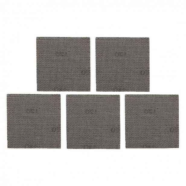 DeWALT - Brusná síťovina P120, 115x115 mm, 5 ks DTM3023