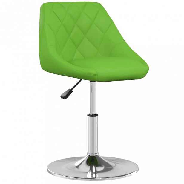 Židle umělá kůže / chrom Zelená