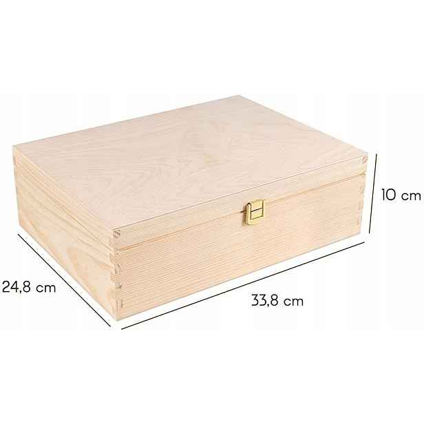 Krabička se zámkem s víkem jako dárek pro skladování 33*24*10 cm