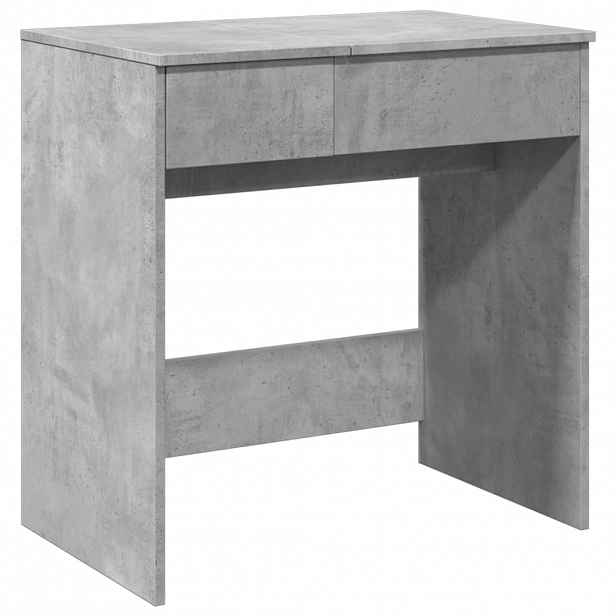 vidaXL Toaletní stolek se zrcadlem betonově šedý 73 x 46,5 x 120 cm