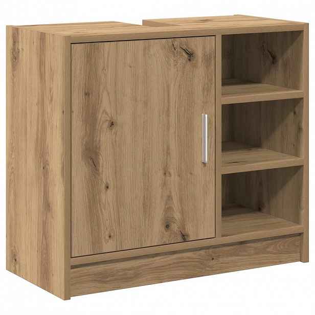 vidaXL Koupelnová skříň Artisanový dub 63 x 29 x 55 cm