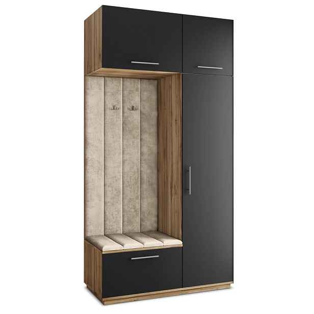 MASSENO MODERNÍ PŘEDSÍŇOVÁ SKŘÍŇ REMA, 120/240/60 cm, dub Wotan