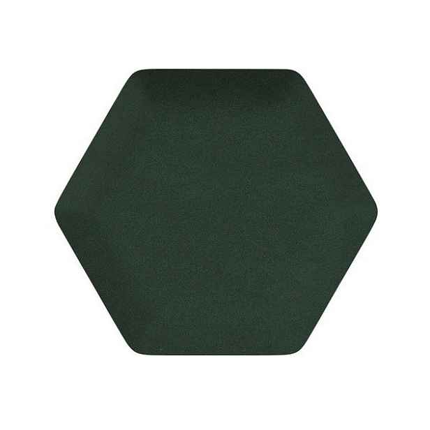 Čalouněný akustický panel nástěnný Riwiera 38 tm. zelená hexagon - Hexagon 6x15 cm Egibi