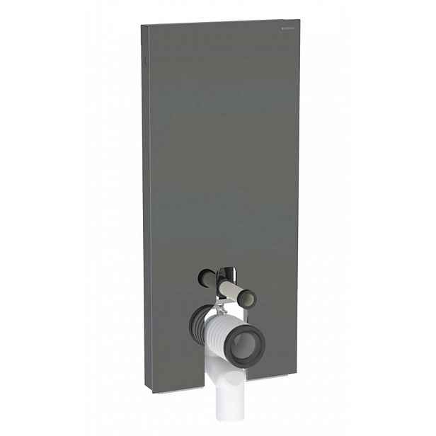 Geberit Monolith Plus - Sanitární modul pro stojící WC, 114 cm, spodní přívod vody, sklo/lávová 131.233.JK.7