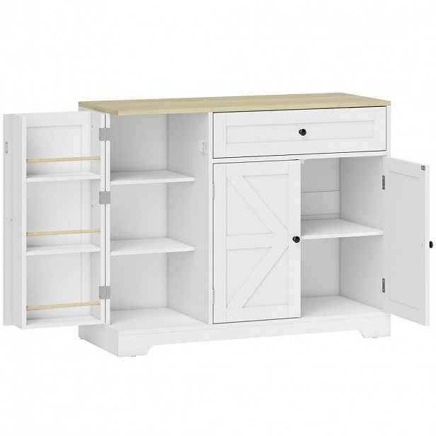 HOMCOM KOMODA MDF bílá