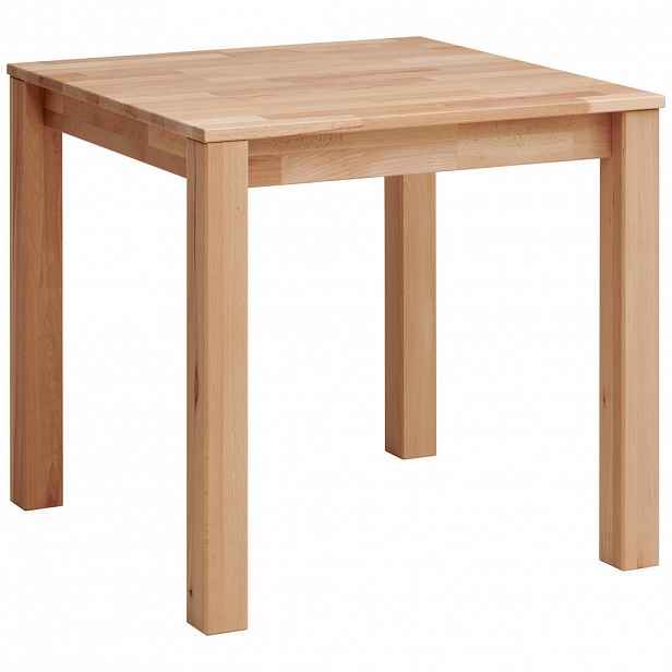 P & B JÍDELNÍ STŮL, jádrový buk, jádrový buk, 80/80/75 cm