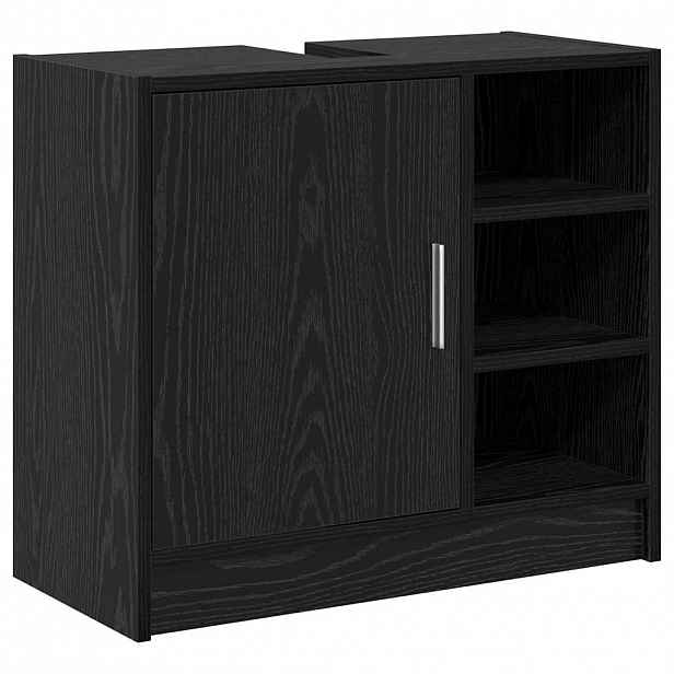vidaXL Koupelnová skříň Černý dub 63 x 29 x 55 cm Kompozitní dřevo