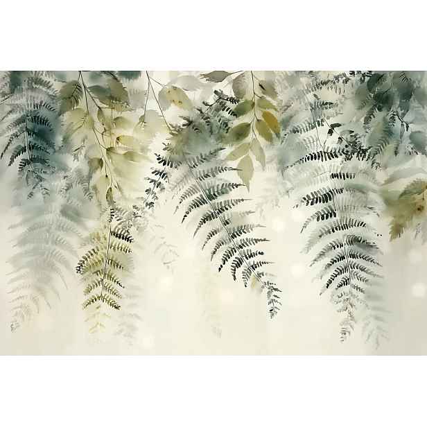 Fototapeta Flizelina Grafika Listy Zeleň Kapradí Les Příroda 368x254 130g