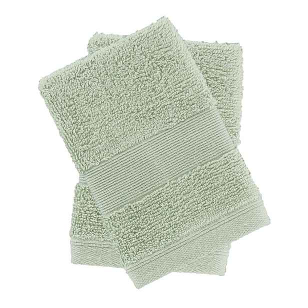 Zelené froté bavlněné ručníky v sadě 2 ks 30x30 cm Anti-Bacterial – Catherine Lansfield