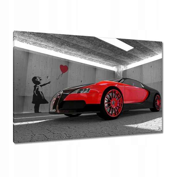 Obrazy 120x80 Červené Bugatti Veyron