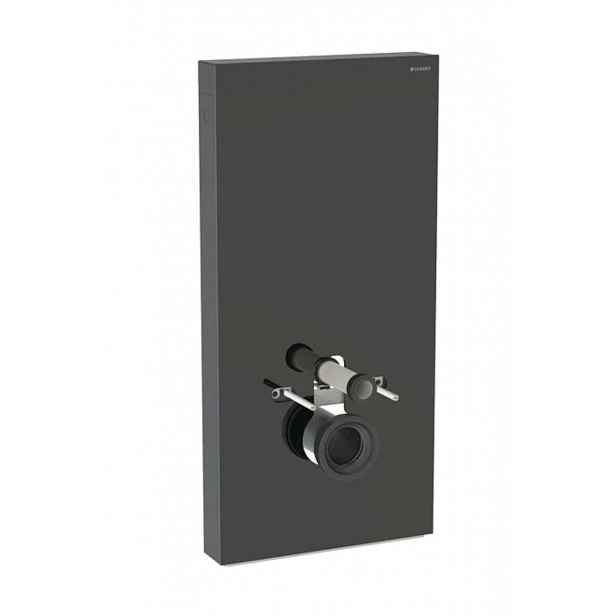 Geberit Monolith Plus - Sanitární modul pro závěsné WC, 101 cm, spodní přívod vody, sklo/černá 131.221.SJ.7