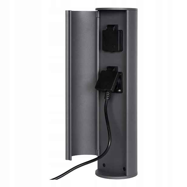 Lucide PowerPoint Napájecí sloupek 4000 W 2 zásuvky IP44 Antracit