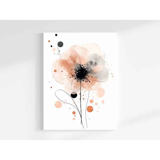 Obraz Na Plátně Canvas Akvarel Flora Příroda Pastelový Květ Grafika 60x80