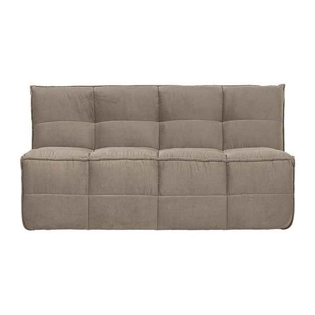 Taupe sametová polstrovaná lavice Cluster – vtwonen