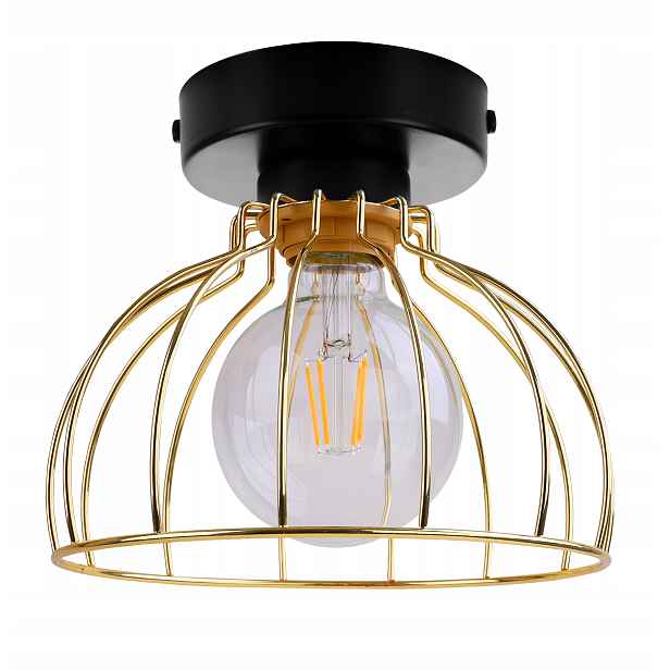 Závěsné Stropní Svítidlo Nástěnná Lampa Jednoduchá Elegantní Zlatá Loft Glamour