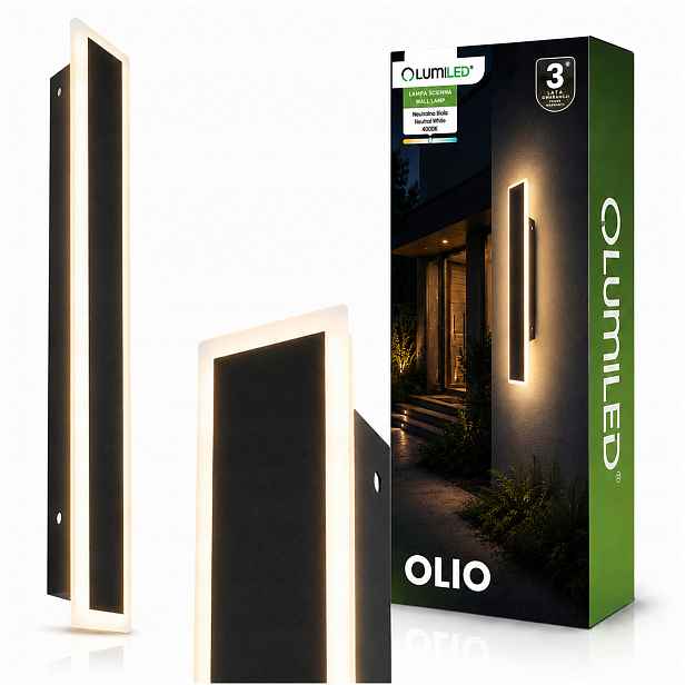 Nástěnné Led venkovní svítidlo 30W 4000K 100cm