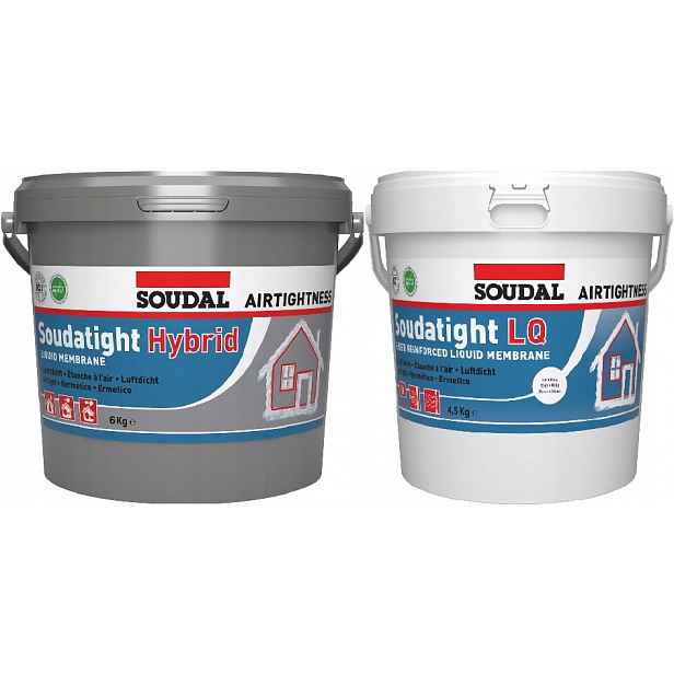 Soudal Sws tekutá membrána Hybrid 6 kg vnější Lq 4,5 kg Bílá vnitřní