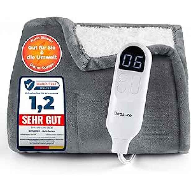 Bedsure Velká Elektrická deka 130 x 180 cm