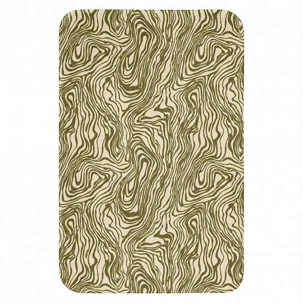 OnlyWow WC PŘEDLOŽKA Abstraktní - Mramor - Zelený 40x60 cm