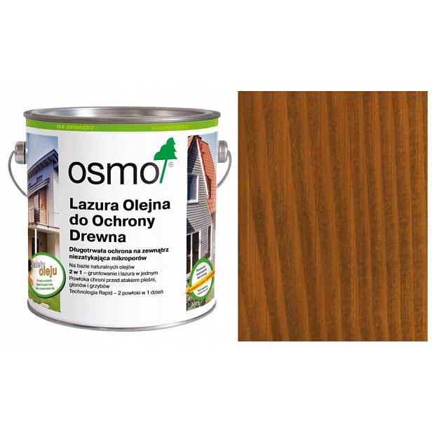 Osmo Olejová lazura na ochranu dřeva při fasádě teras Ořech 707 0,75 l