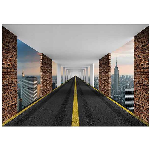 Tapeta Město Perspektiva Cesta Vinyl 368x280 Architektura Krajina lepidlo