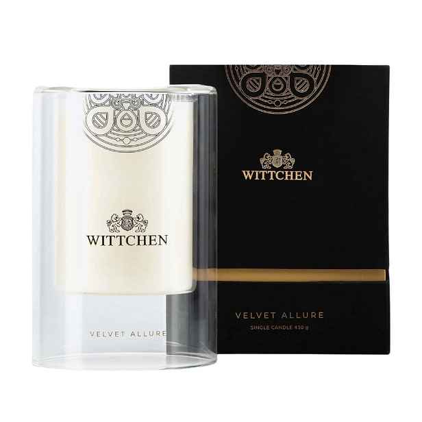 Velká elegantní sójová svíčka Wittchen Velvet Allure 1-HC-105-TV