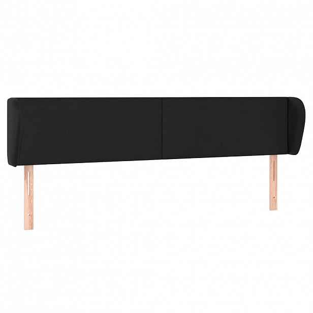 vidaXL Čelo postele typu ušák černé 183x23x78/88 cm umělá kůže