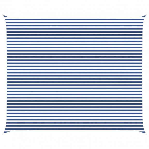 vidaXL Sluneční plachta Modrá a bílá 6 x 5 m 100% polyester Oxford