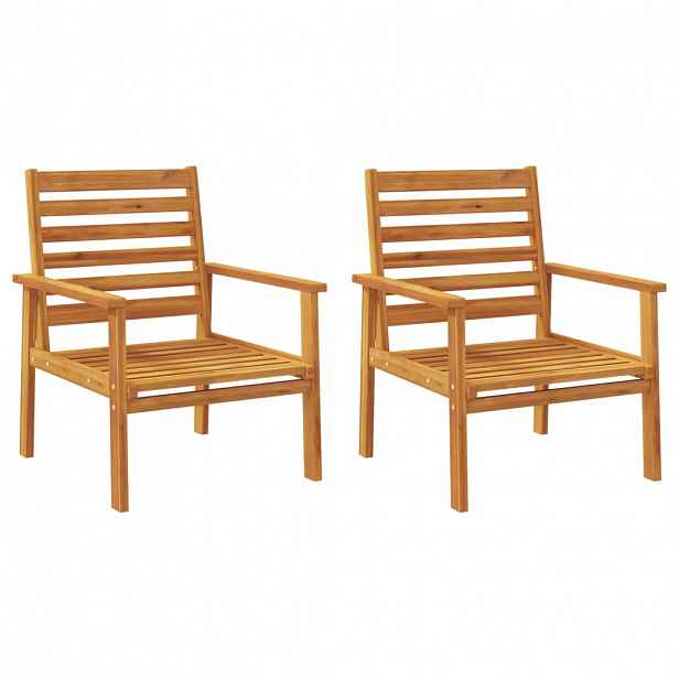 vidaXL Zahradní židle 2 ks 66,5 x 65 x 81 cm masivní akáciové dřevo