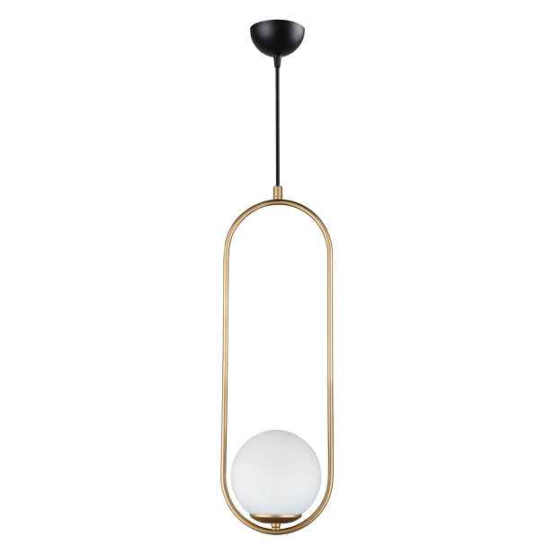 Závěsné svítidlo ve zlaté barvě Squid Lighting Arch, výška 146 cm