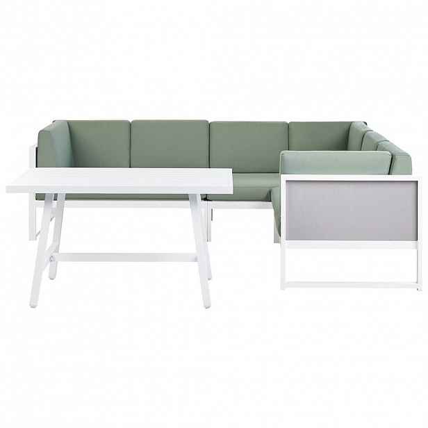 Beliani LOUNGE SADA Hliník Zelená Castella