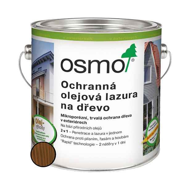 Lazura olejová ochranná Osmo 707 ořech 2,5 l