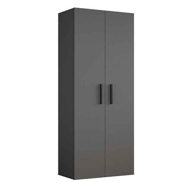 MASSENO MODERNÍ PŘEDSÍŇOVÁ SESTAVA MODULO, 80/204/40 cm, šedá
