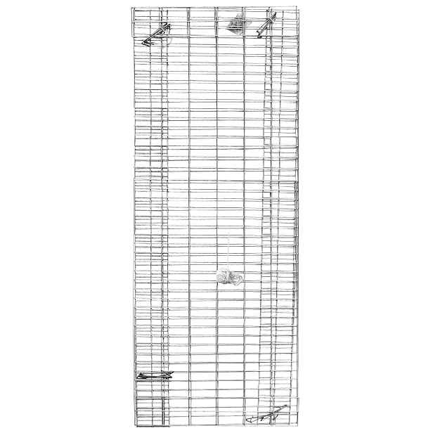 Stěna gabionová 180 0,12×0,6×1,8 m