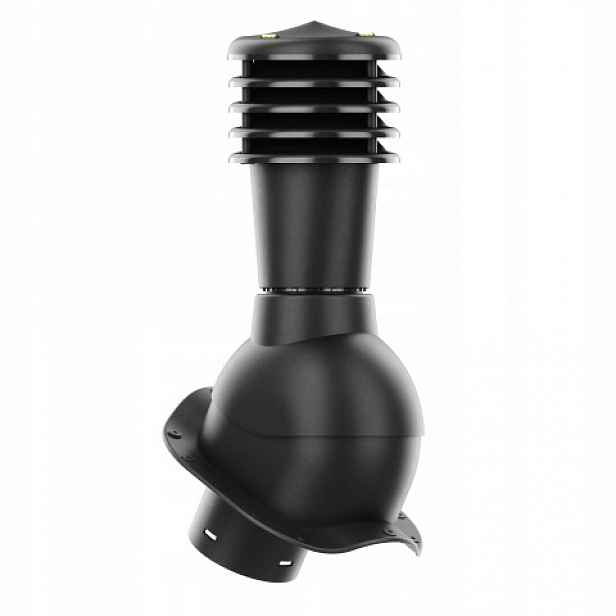 Větrací komín Smartline profil W 125 mm nezateplený, černý