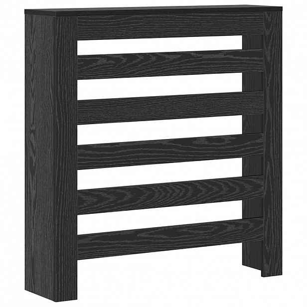 vidaXL Kryt radiátoru Černý dub 78 x 20 x 82 cm Kompozitní dřevo