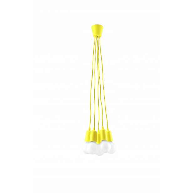 Závěsná lampa Diego žlutá Sollux SL.0580
