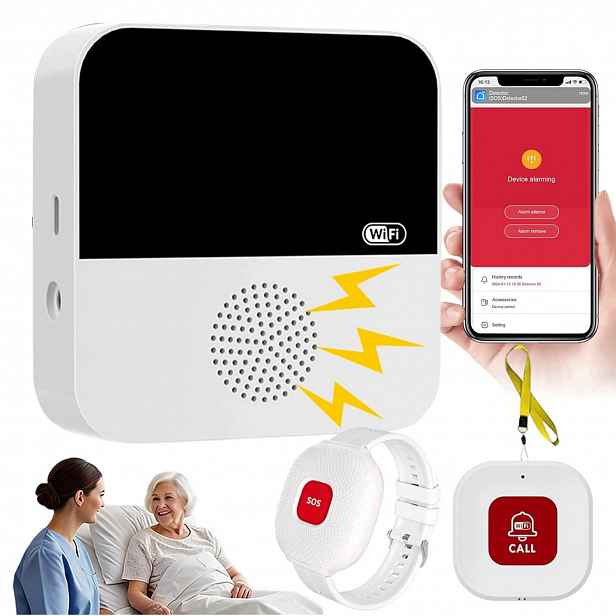Alarm Wifi Syrena Tuya Smart Set omáčka 80 m Tlačítko pro nemocnici a domácnost