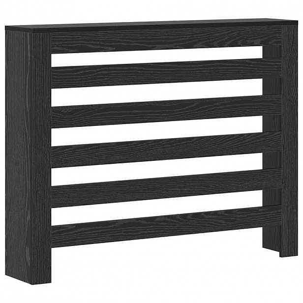 vidaXL Kryt radiátoru Černý dub 104 x 20 x 82 cm Kompozitní dřevo