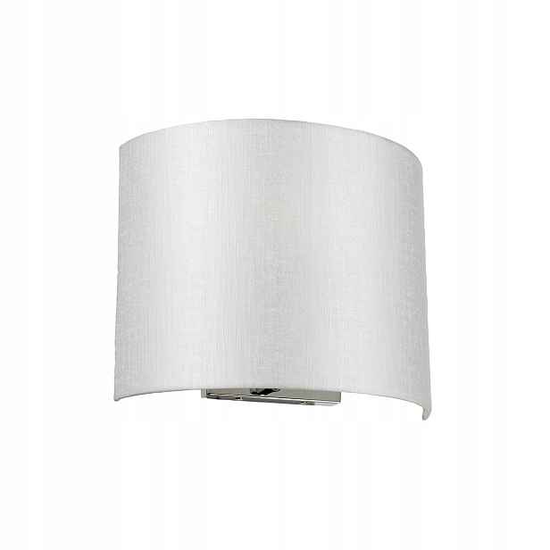 Nástěnné svítidlo chromové krémové stínidlo 29 cm do obývacího pokoje Designer's Lightbox